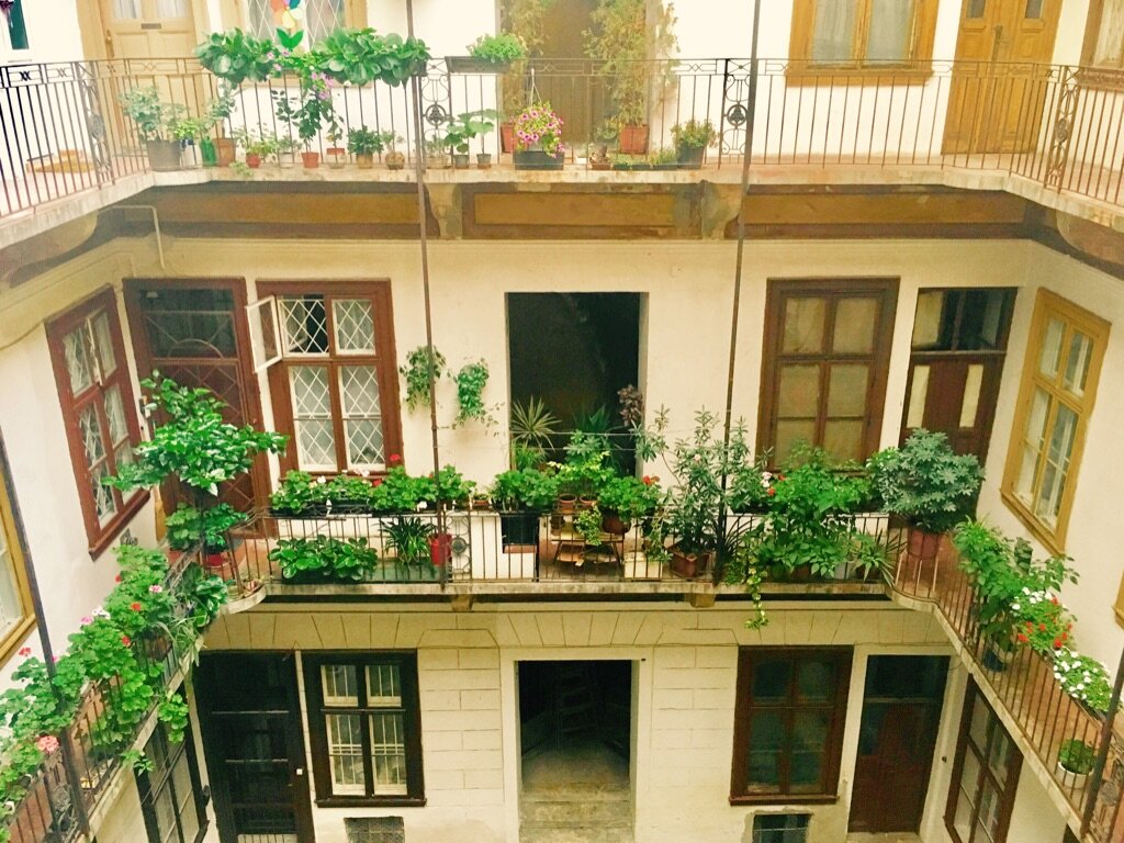 Budapest courtyard