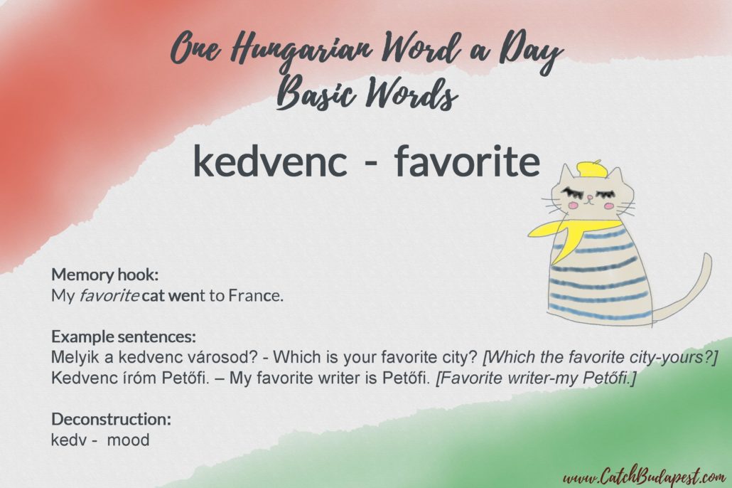 kedvenc - favorite