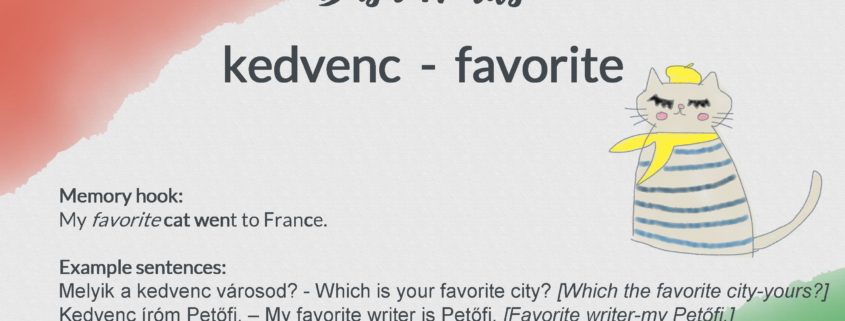 kedvenc - favorite