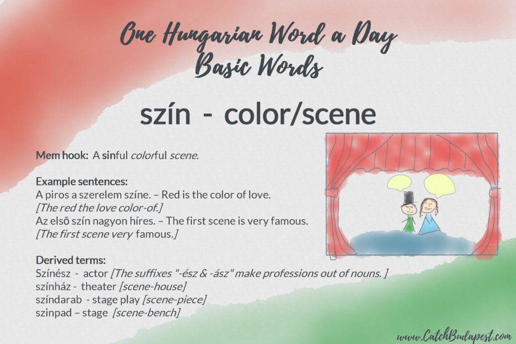 szín - color